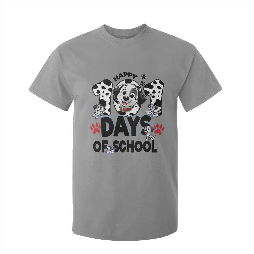 101 Days Of School Dalmatian Dogs T Shirt For Kid Happy 101th Day TS02 Sport Gray Print Your Wear