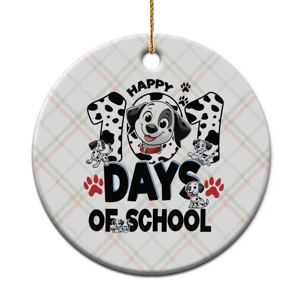 101 Days Of School Dalmatian Dogs Ceramic Ornament Happy 101th Day TS02 1pc Christmas Plaid Print Your Wear
