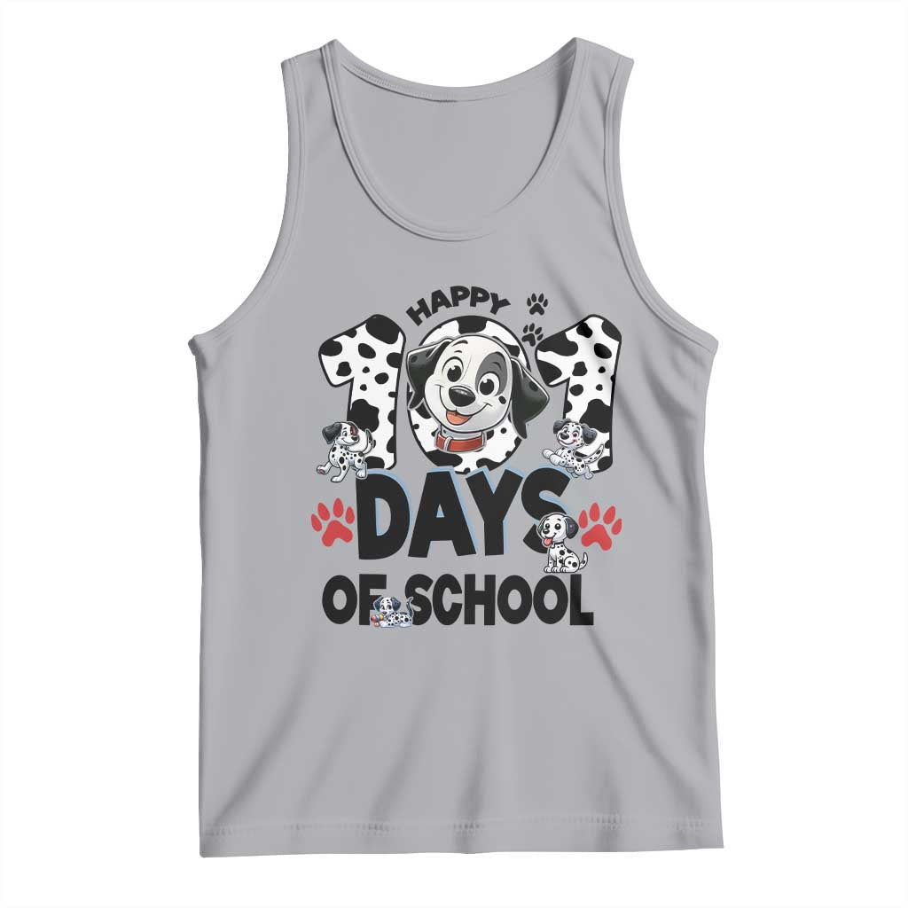 101 Days Of School Dalmatian Dogs Tank Top Happy 101th Day TS02 Athletic Heather Print Your Wear