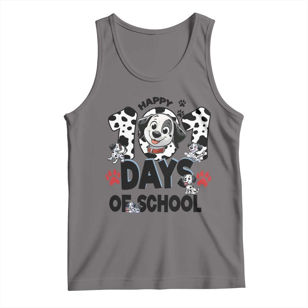 101 Days Of School Dalmatian Dogs Tank Top Happy 101th Day TS02 Deep Heather Print Your Wear