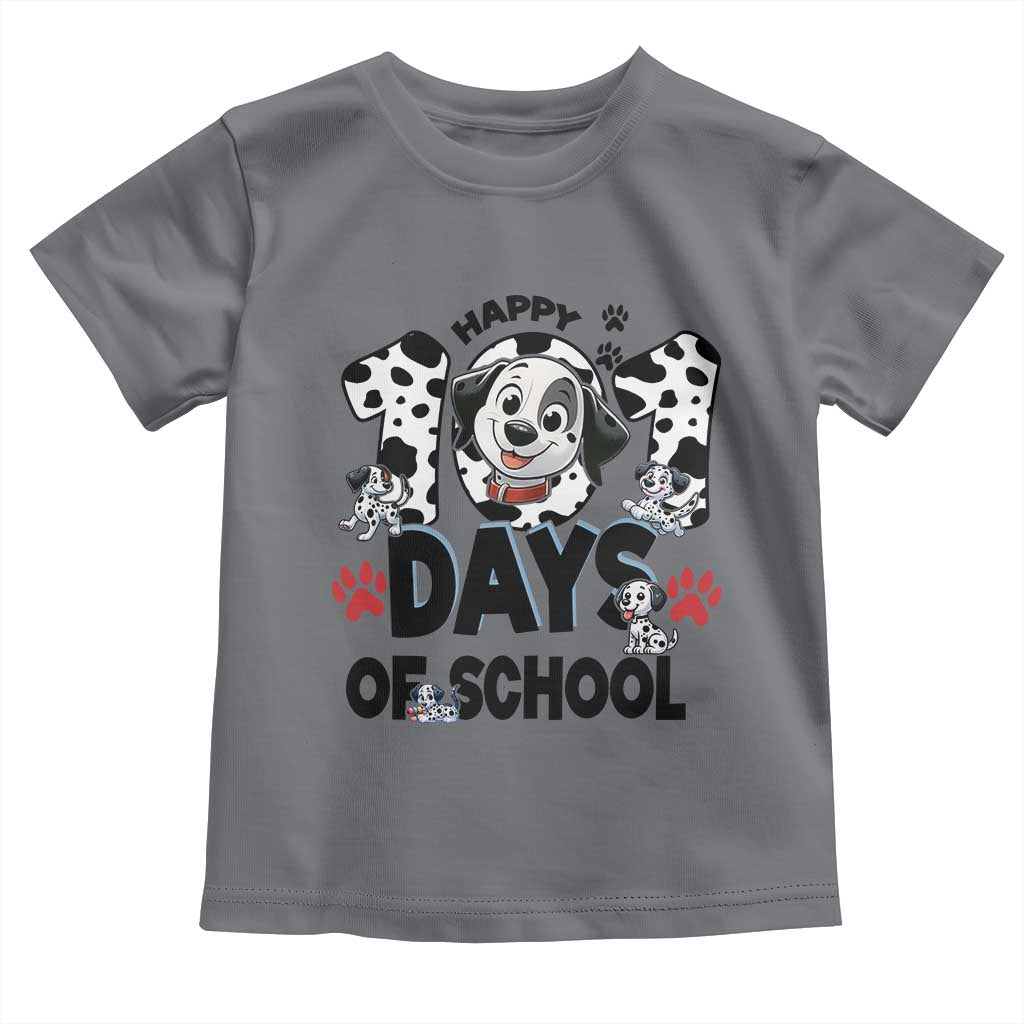 101 Days Of School Dalmatian Dogs Toddler T Shirt Happy 101th Day TS02 Charcoal Print Your Wear