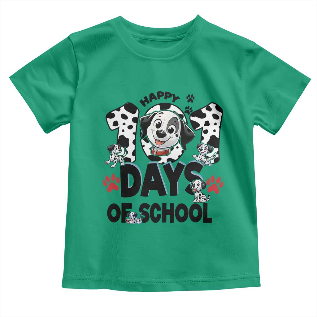 101 Days Of School Dalmatian Dogs Toddler T Shirt Happy 101th Day TS02 Irish Green Print Your Wear