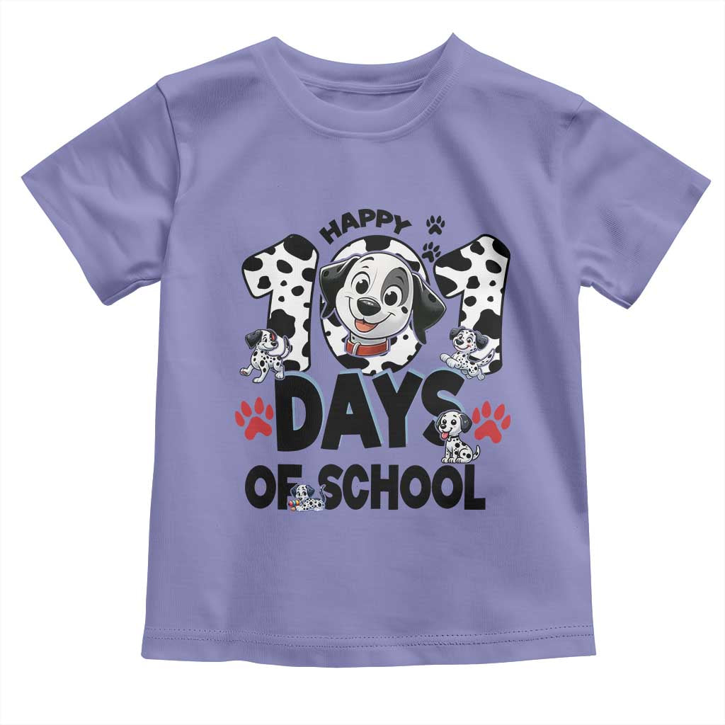 101 Days Of School Dalmatian Dogs Toddler T Shirt Happy 101th Day TS02 Violet Print Your Wear