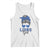 Lions Girl Tank Top Messy Bun Funny Sports Fan Team TS02 White Print Your Wear