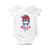 Bills Girl Baby Onesie Messy Bun Funny Sports Fan Team TS02 White Print Your Wear
