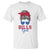 Bills Girl T Shirt Messy Bun Funny Sports Fan Team TS02 White Print Your Wear