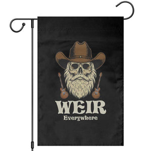 Weir Everywhere Western Skull Guitarist Garden Flag Legendary Musician Memorial Retro Tribute for Fans TS02 Black Print Your Wear