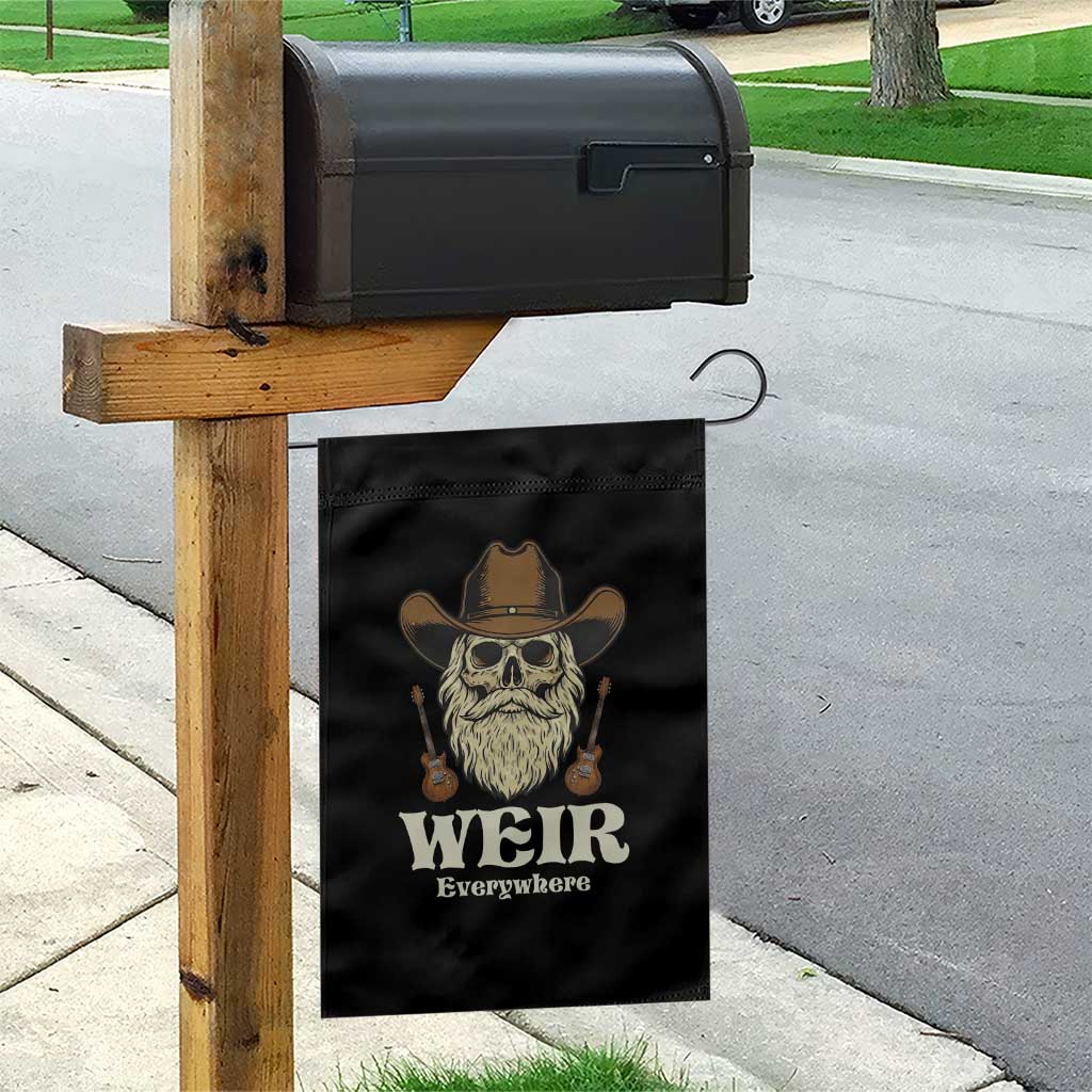 Weir Everywhere Western Skull Guitarist Garden Flag Legendary Musician Memorial Retro Tribute for Fans TS02 Print Your Wear