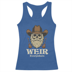 Weir Everywhere Western Skull Guitarist Racerback Tank Top Legendary Musician Memorial Retro Tribute for Fans TS02 Royal Blue Print Your Wear