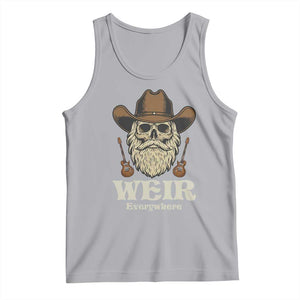 Weir Everywhere Western Skull Guitarist Tank Top Legendary Musician Memorial Retro Tribute for Fans TS02 Athletic Heather Print Your Wear