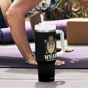 Weir Everywhere Western Skull Guitarist Tumbler With Handle Legendary Musician Memorial Retro Tribute for Fans TS02 Print Your Wear