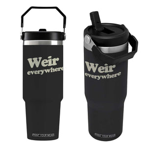 Weir Everywhere Flip Straw Tumbler Legendary Musician Memorial Tribute for Fans TS02 One Size: 30 oz Black Print Your Wear