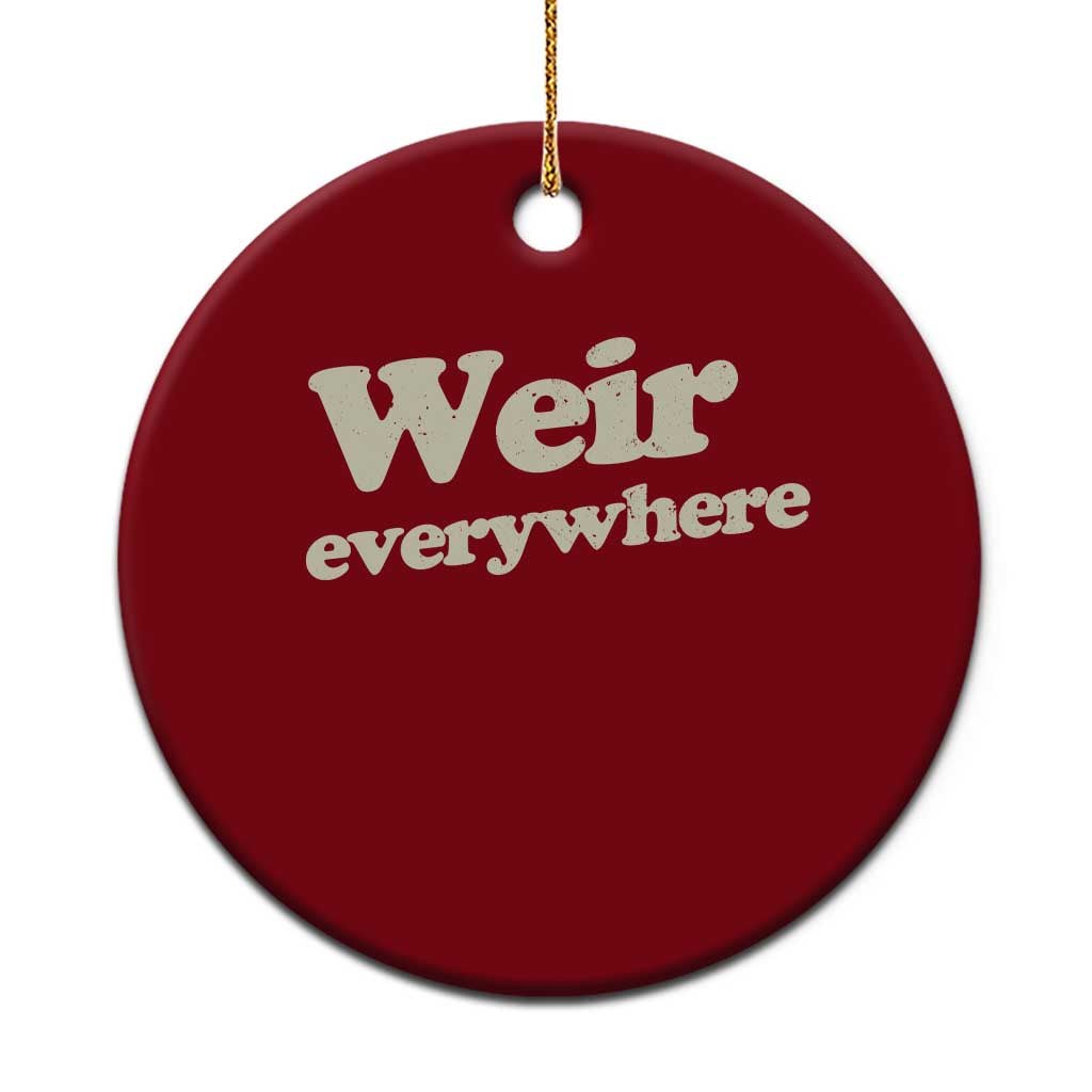 Weir Everywhere Ceramic Ornament Legendary Musician Memorial Tribute for Fans TS02 1pc Red Print Your Wear
