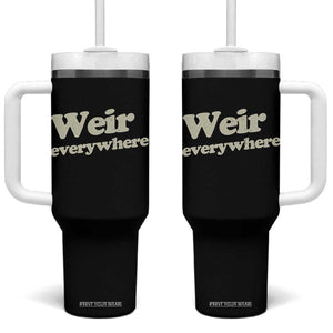 Weir Everywhere Tumbler With Handle Legendary Musician Memorial Tribute for Fans TS02 One Size: 40 oz Black Print Your Wear