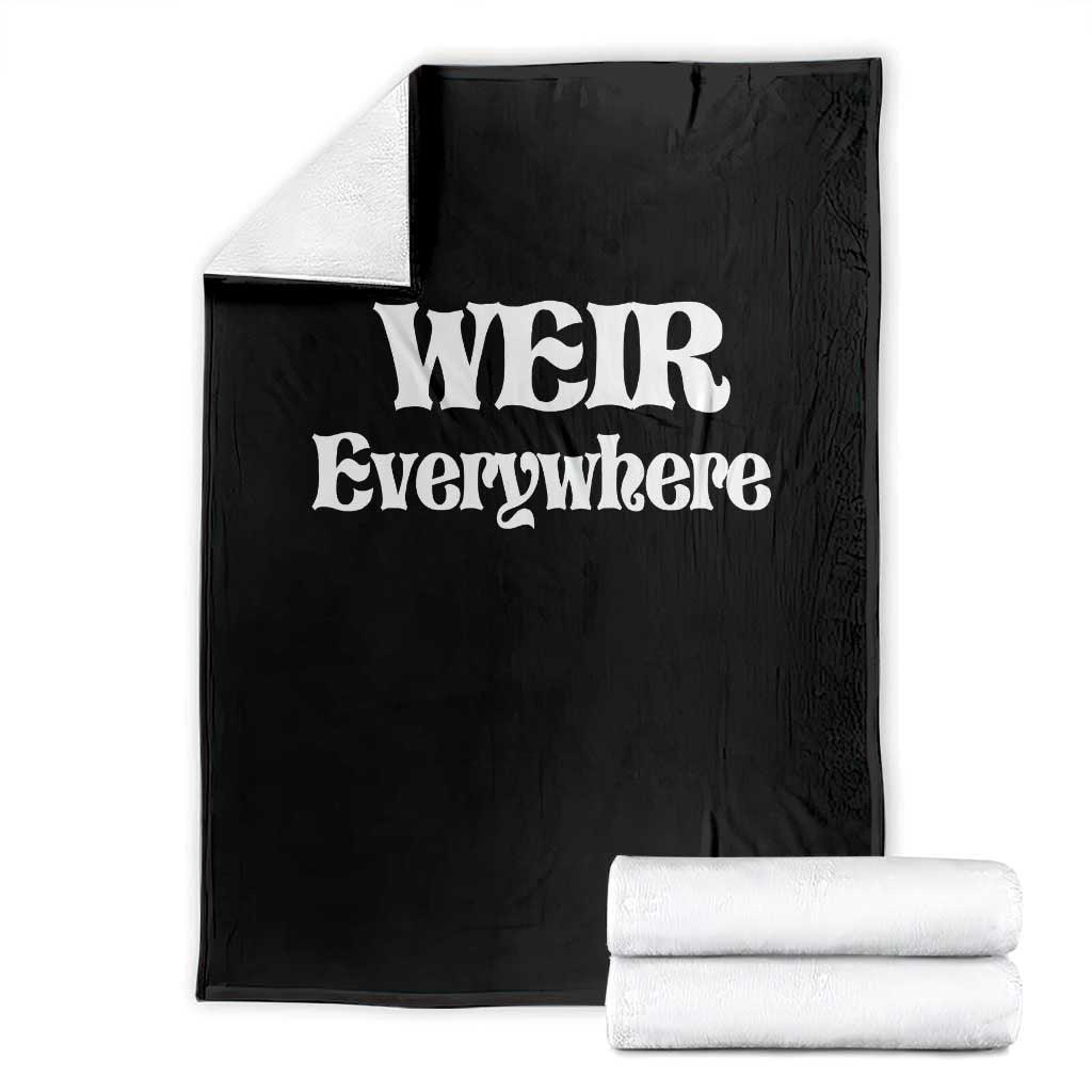 Weir Everywhere Throw Blanket Legendary Musician Memorial Retro Tribute for Fans TS02 Black Print Your Wear