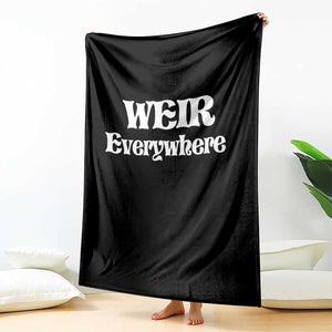 Weir Everywhere Throw Blanket Legendary Musician Memorial Retro Tribute for Fans TS02 Print Your Wear