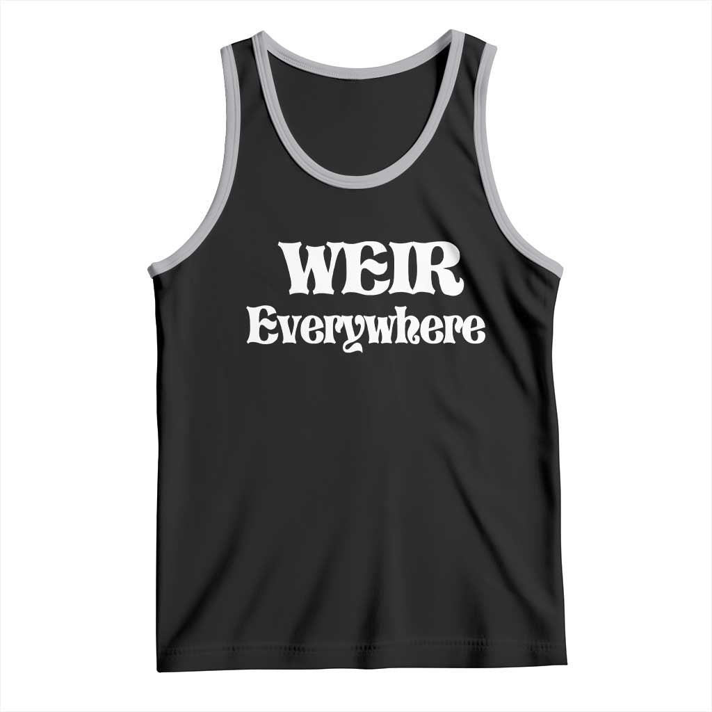 Weir Everywhere Tank Top Legendary Musician Memorial Retro Tribute for Fans TS02 Black Athletic Heather Print Your Wear