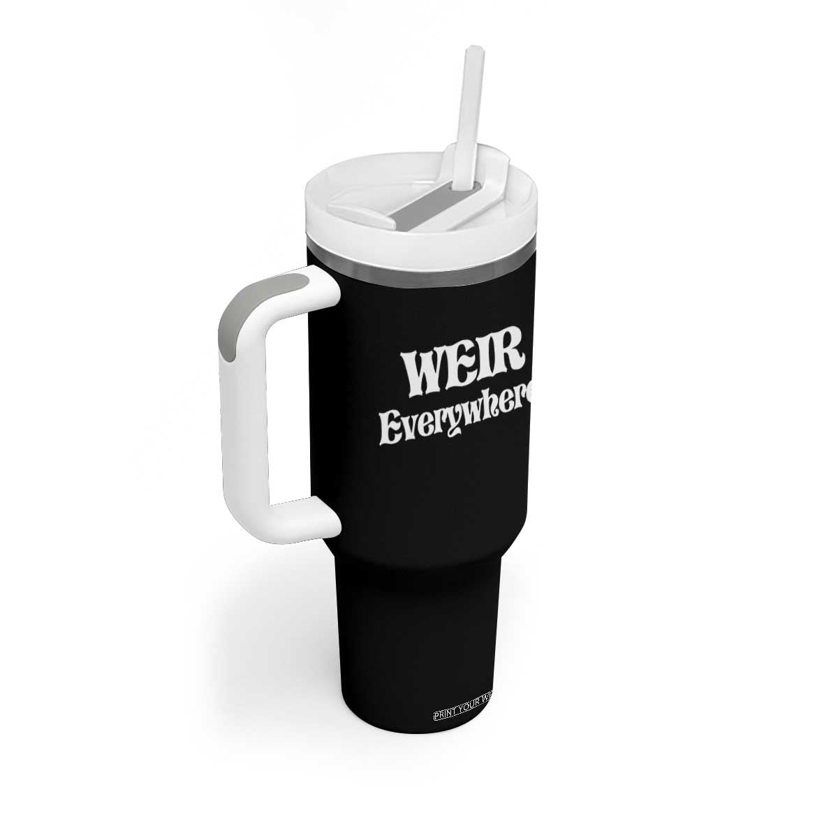 Weir Everywhere Tumbler With Handle Legendary Musician Memorial Retro Tribute for Fans TS02 Print Your Wear