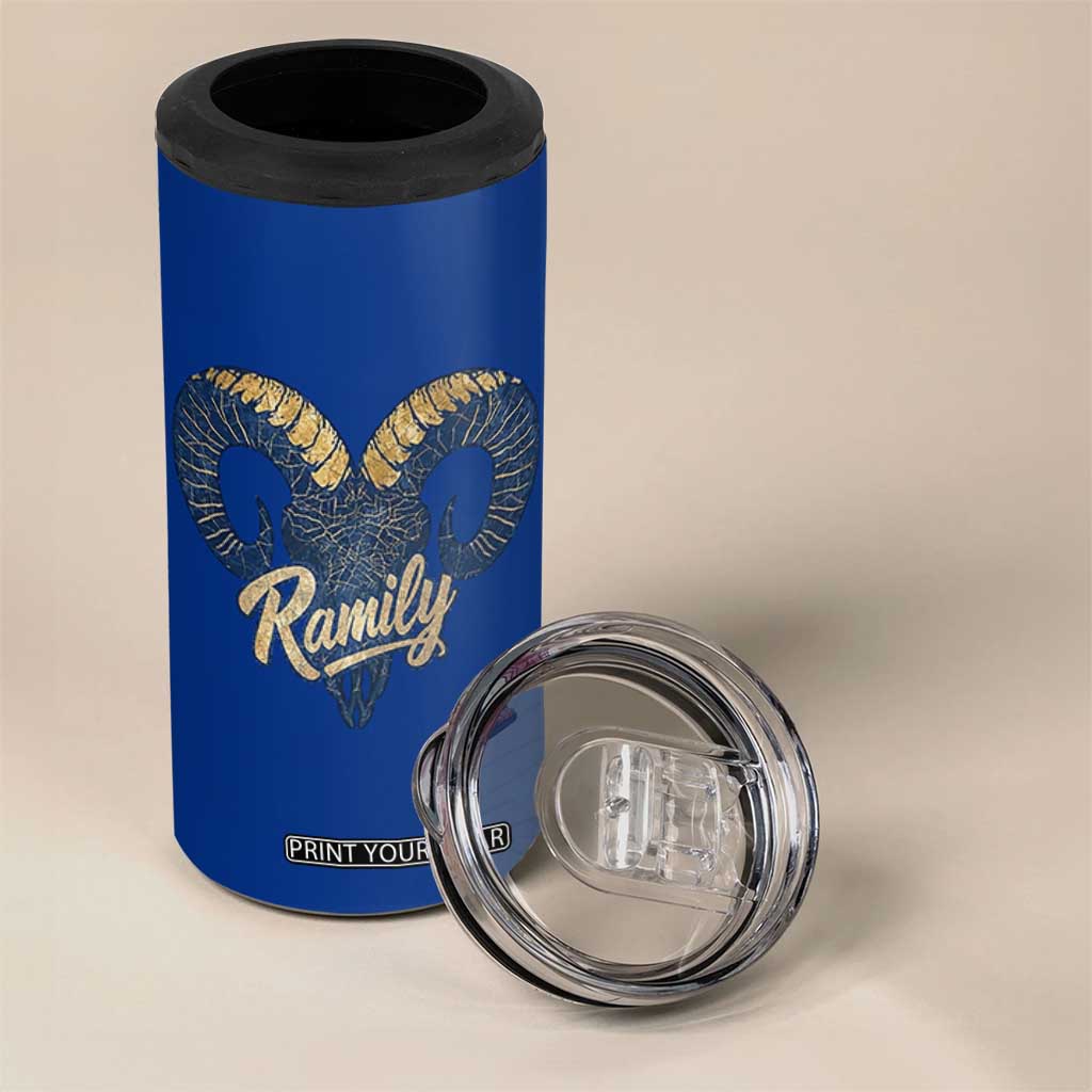 Ramily Bighorn Sheep Skull Ram Lover Vintage 4 in 1 Can Cooler Tumbler TS02 Print Your Wear