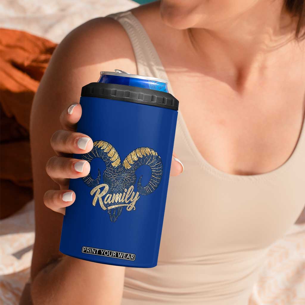 Ramily Bighorn Sheep Skull Ram Lover Vintage 4 in 1 Can Cooler Tumbler TS02 Print Your Wear