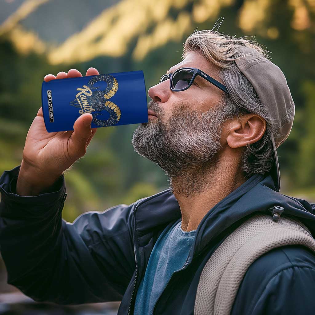 Ramily Bighorn Sheep Skull Ram Lover Vintage 4 in 1 Can Cooler Tumbler TS02 Print Your Wear
