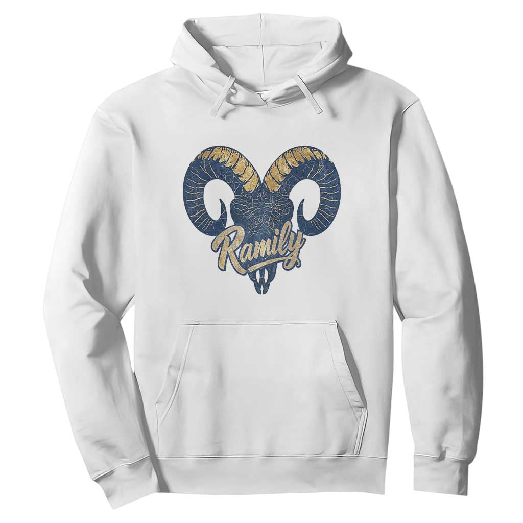 Ramily Bighorn Sheep Skull Ram Lover Vintage Hoodie TS02 White Print Your Wear