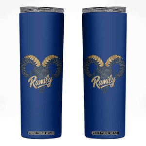Ramily Bighorn Sheep Skull Ram Lover Vintage Skinny Tumbler TS02 Royal Blue Print Your Wear