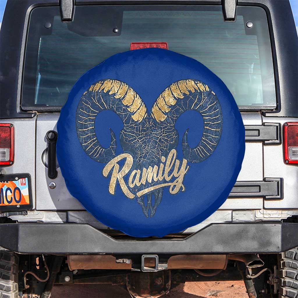 Ramily Bighorn Sheep Skull Ram Lover Vintage Spare Tire Cover TS02 No hole Royal Blue Print Your Wear