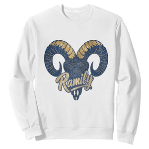 Ramily Bighorn Sheep Skull Ram Lover Vintage Sweatshirt TS02 White Print Your Wear