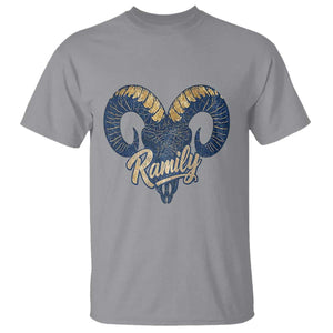 Ramily Bighorn Sheep Skull Ram Lover Vintage T Shirt TS02 Sport Gray Print Your Wear