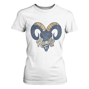 Ramily Bighorn Sheep Skull Ram Lover Vintage T Shirt For Women TS02 White Print Your Wear