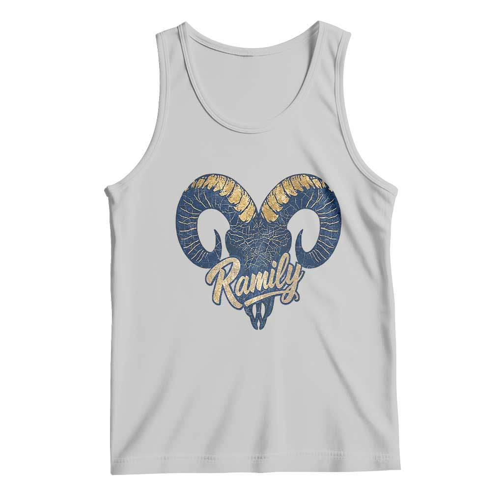 Ramily Bighorn Sheep Skull Ram Lover Vintage Tank Top TS02 Ash Print Your Wear