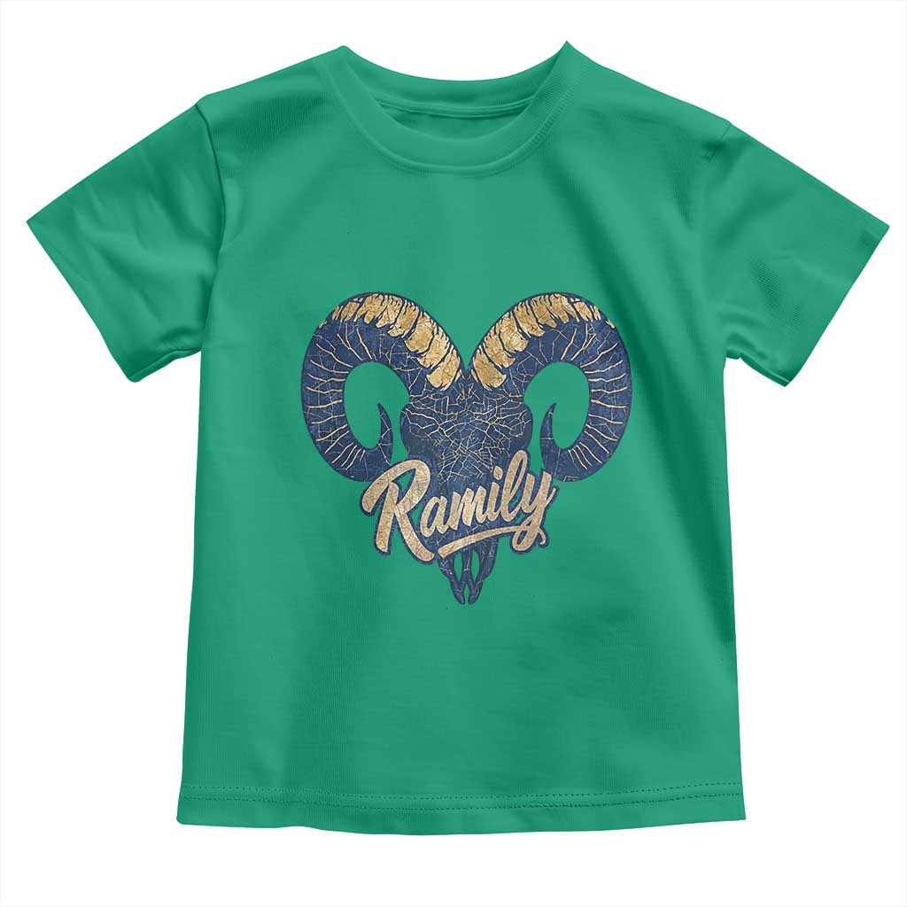 Ramily Bighorn Sheep Skull Ram Lover Vintage Toddler T Shirt TS02 Irish Green Print Your Wear