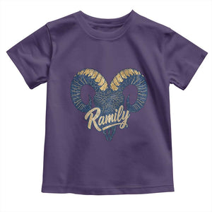 Ramily Bighorn Sheep Skull Ram Lover Vintage Toddler T Shirt TS02 Purple Print Your Wear