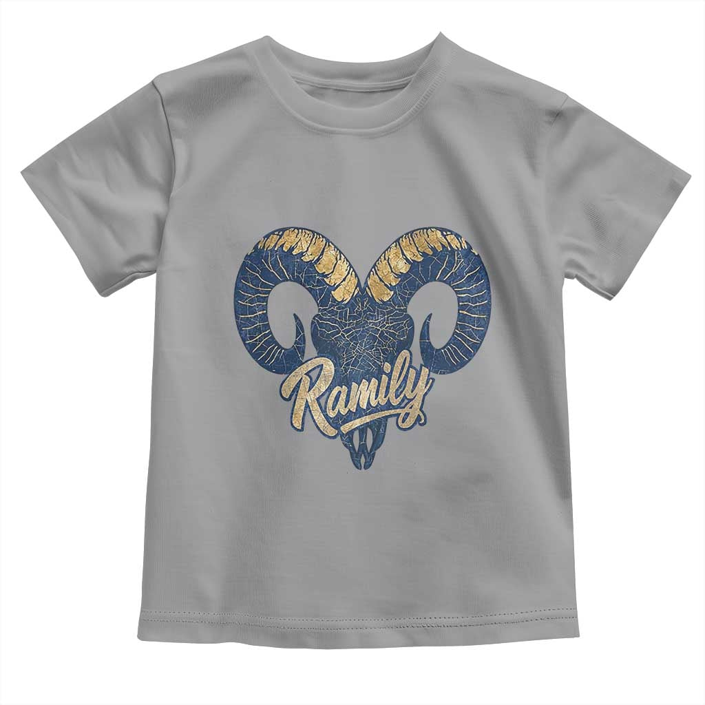 Ramily Bighorn Sheep Skull Ram Lover Vintage Toddler T Shirt TS02 Sport Gray Print Your Wear