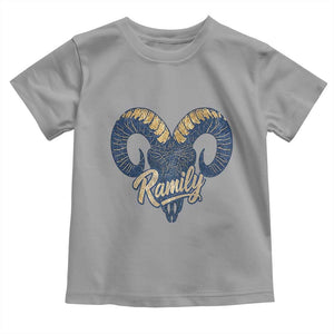 Ramily Bighorn Sheep Skull Ram Lover Vintage Toddler T Shirt TS02 Sport Gray Print Your Wear