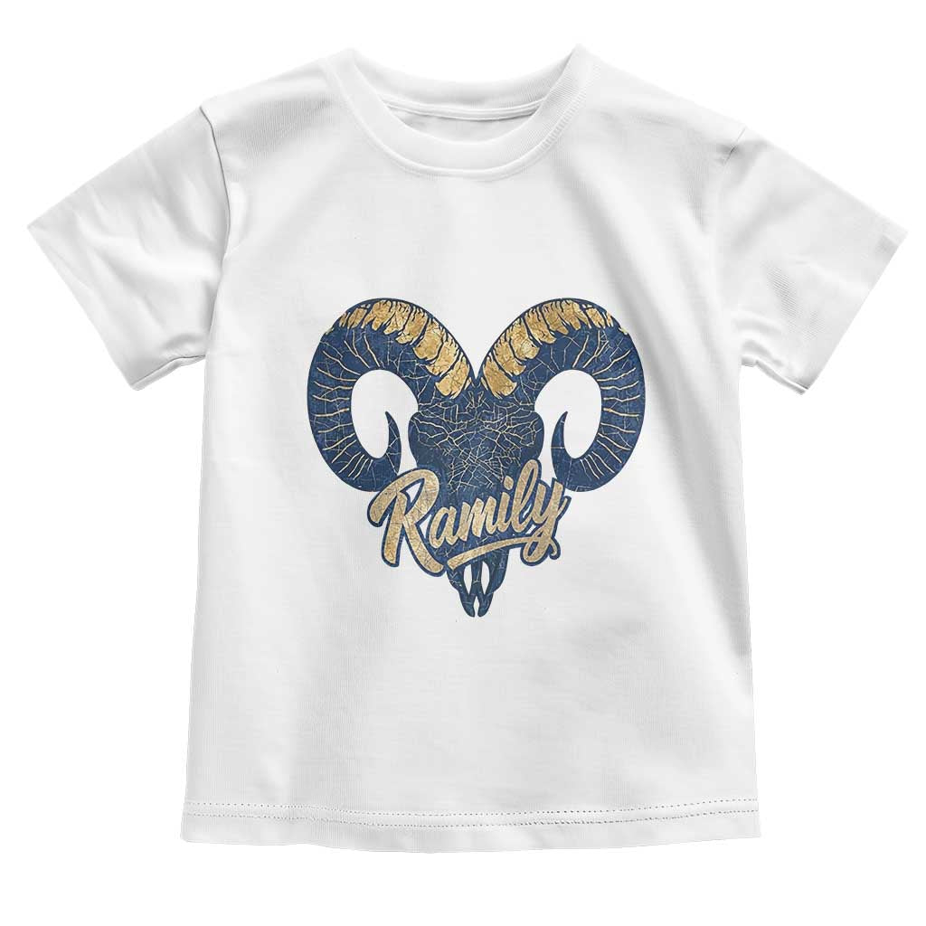 Ramily Bighorn Sheep Skull Ram Lover Vintage Toddler T Shirt TS02 White Print Your Wear