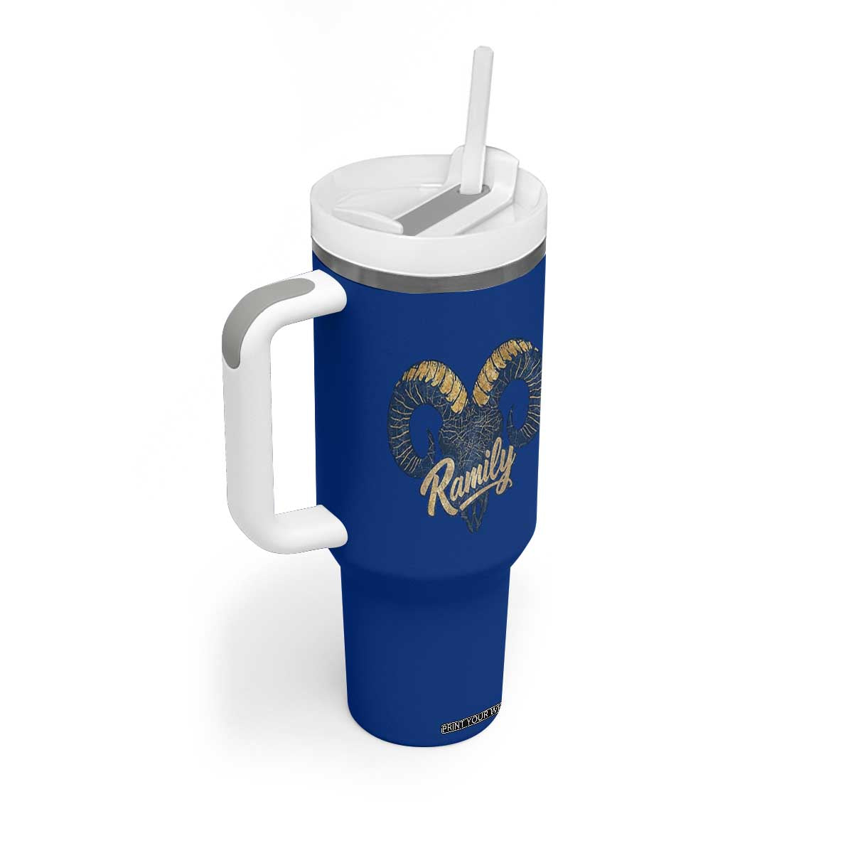 Ramily Bighorn Sheep Skull Ram Lover Vintage Tumbler With Handle TS02 Print Your Wear