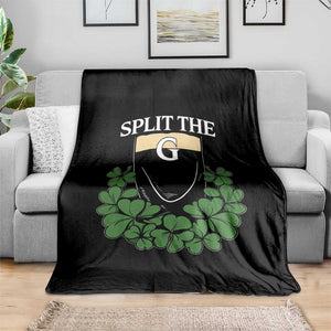 Split the G Funny Irish Stout Beer Drinking Game Throw Blanket St. Patrick’s Day Shamrocks Pub Crawl Crew TS02 Print Your Wear