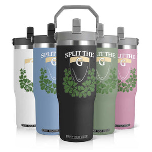 Split the G Funny Irish Stout Beer Drinking Game Flip Straw Tumbler St. Patrick’s Day Shamrocks Pub Crawl Crew TS02 Print Your Wear
