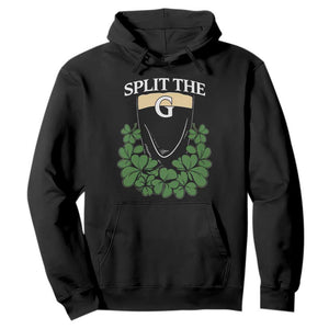 Split the G Funny Irish Stout Beer Drinking Game Hoodie St. Patrick’s Day Shamrocks Pub Crawl Crew TS02 Black Print Your Wear