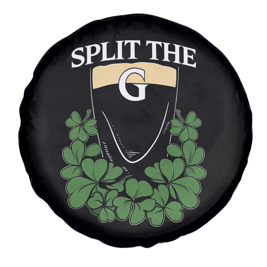 Split the G Funny Irish Stout Beer Drinking Game Spare Tire Cover St. Patrick’s Day Shamrocks Pub Crawl Crew TS02 Print Your Wear