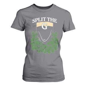 Split the G Funny Irish Stout Beer Drinking Game T Shirt For Women St. Patrick’s Day Shamrocks Pub Crawl Crew TS02 Charcoal Print Your Wear