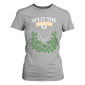 Split the G Funny Irish Stout Beer Drinking Game T Shirt For Women St. Patrick’s Day Shamrocks Pub Crawl Crew TS02 Sport Gray Print Your Wear