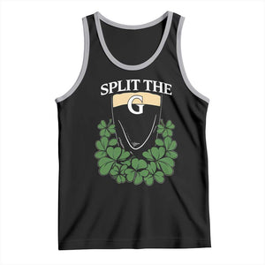 Split the G Funny Irish Stout Beer Drinking Game Tank Top St. Patrick’s Day Shamrocks Pub Crawl Crew TS02 Black Athletic Heather Print Your Wear