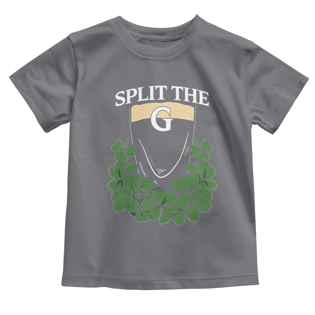 Split the G Funny Irish Stout Beer Drinking Game Toddler T Shirt St. Patrick’s Day Shamrocks Pub Crawl Crew TS02 Charcoal Print Your Wear
