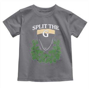 Split the G Funny Irish Stout Beer Drinking Game Toddler T Shirt St. Patrick’s Day Shamrocks Pub Crawl Crew TS02 Charcoal Print Your Wear