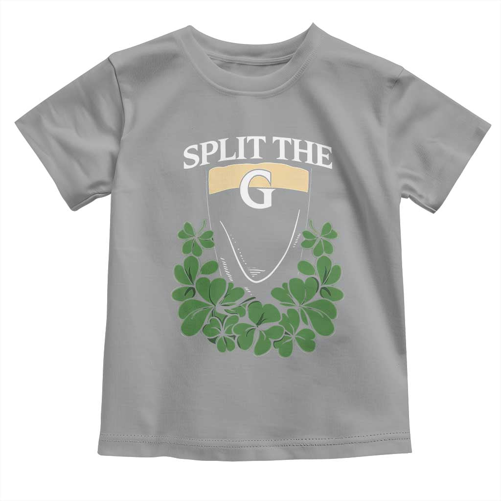 Split the G Funny Irish Stout Beer Drinking Game Toddler T Shirt St. Patrick’s Day Shamrocks Pub Crawl Crew TS02 Sport Gray Print Your Wear