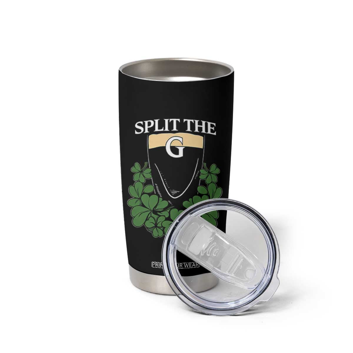 Split the G Funny Irish Stout Beer Drinking Game Tumbler Cup St. Patrick’s Day Shamrocks Pub Crawl Crew TS02 Print Your Wear