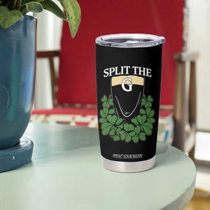 Split the G Funny Irish Stout Beer Drinking Game Tumbler Cup St. Patrick’s Day Shamrocks Pub Crawl Crew TS02 Print Your Wear